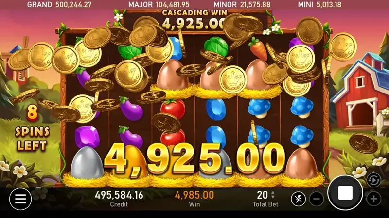 RSG電子《開心農場》老虎機：高倍獎金與創新玩法，打造你的農場致富夢！